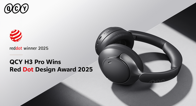 QCY H3 Pro vence o Red Dot Design Award 2025 e continua uma série de prémios globais de design