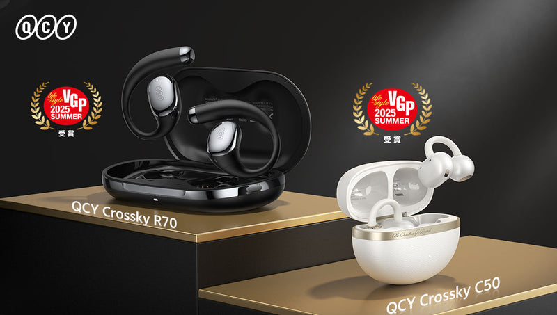 Os auscultadores Open-Ear da QCY premiados no VGP Verão 2025