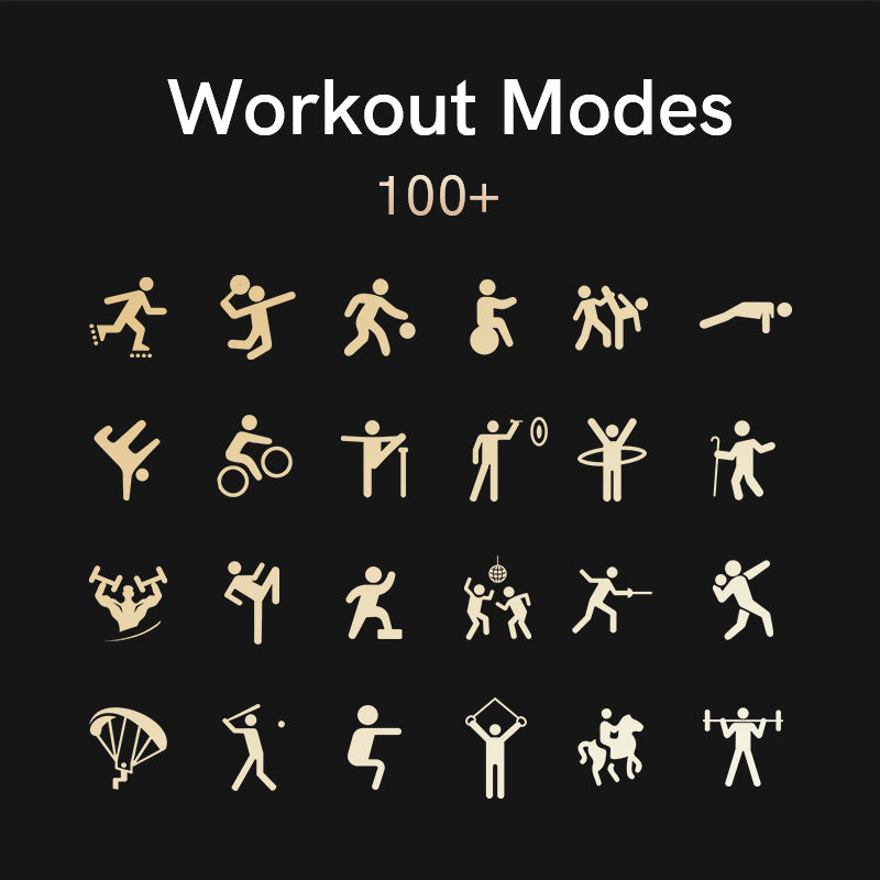 Relógio QCY GS2 preto com mais de 100 mostradores e ecrã sempre ligado para hora e data