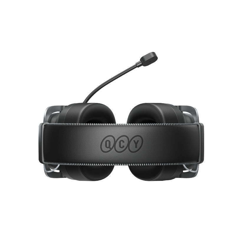 Auriculares QCY Heroad VT200 Edição Tri-Mode com microfone, preto, design moderno para experiência áudio ótima