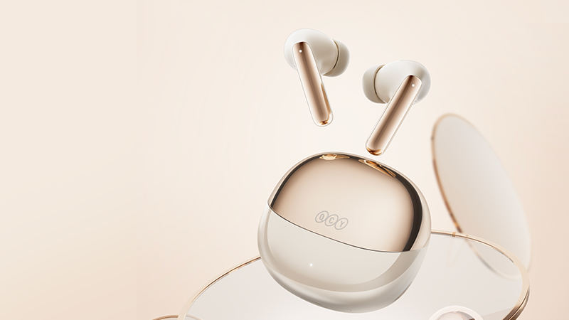 Auriculares dourados