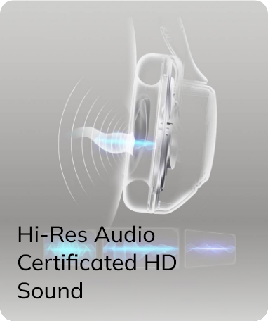 Auriculares intra-auriculares com certificação Hi-Res Audio para som HD