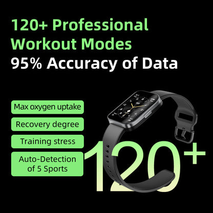 QCY Urban GS Smart Watch featuring a modern design with health tracking capabilities on a vibrant display