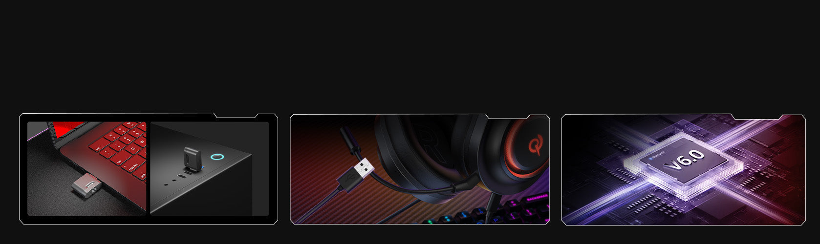 Auricular Gaming RGB com Bluetooth 6.0, ligação USB-C e efeitos de luz LED para PCs e consolas