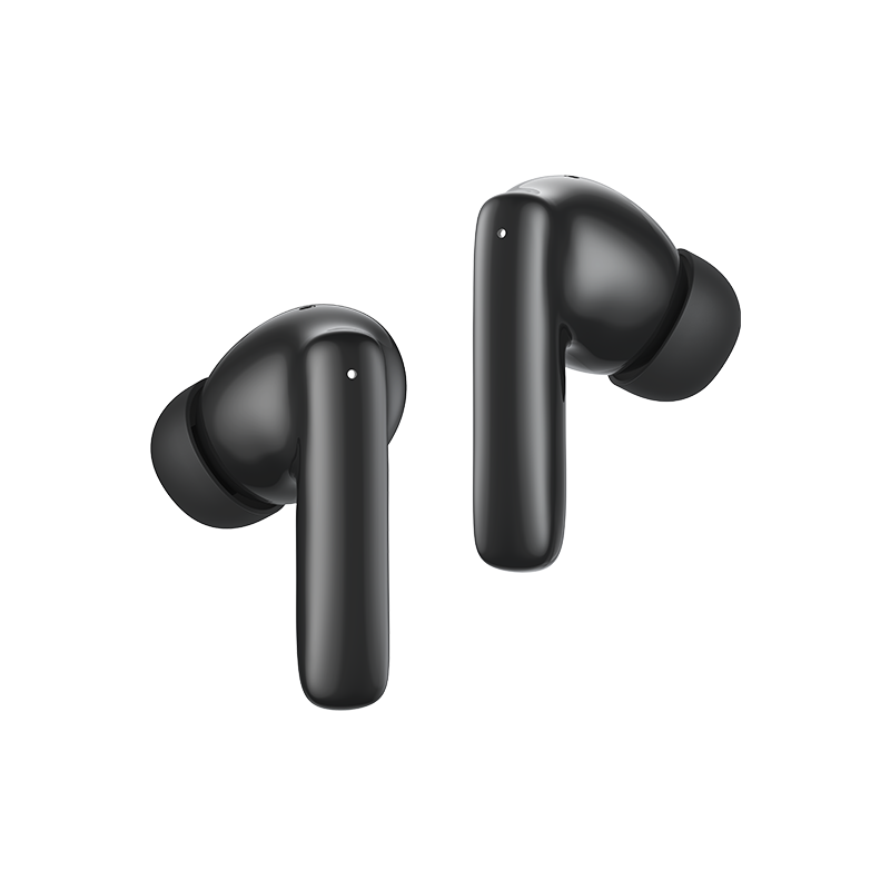 Auriculares True Wireless QCY T13 Pro, preto, design moderno, compacto e elegante.