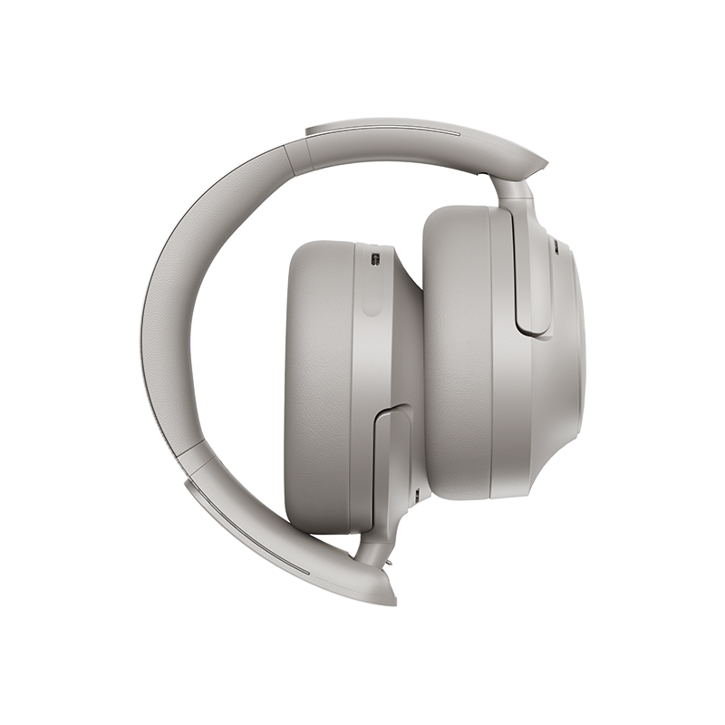 Graue QCY H3S Auscultadores Over-Ear, vista lateral esquerda, design de arco ajustável e elegante.