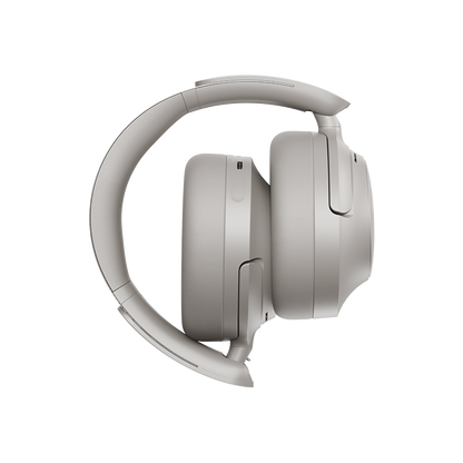 Graue QCY H3S Auscultadores Over-Ear, vista lateral esquerda, design de arco ajustável e elegante.